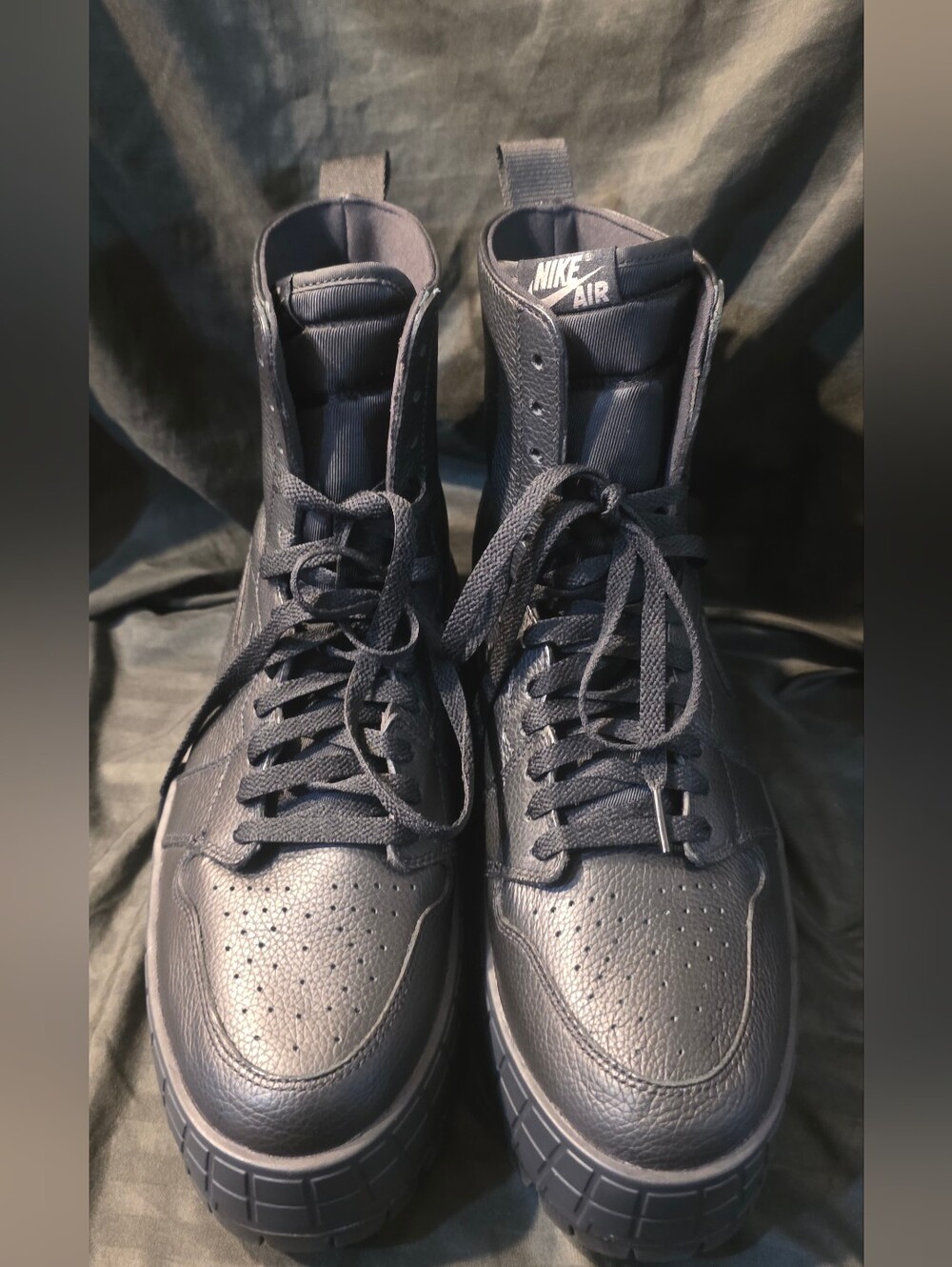 Nike Air Jordan 1 Brooklyn High Shoes Black FJ5737-001 Women Size 12 NWOB - Picture 2 of 7